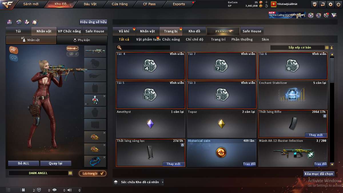 shop acc cf uy tin gia re
